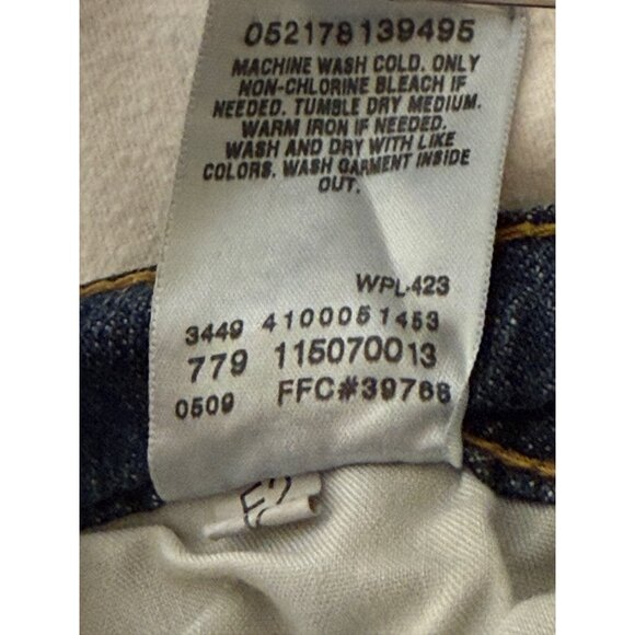 Levi's 524 Too Superlow Bootcut Jeans Dark Wash 11 Medium Stretch Y2K  low rise - Picture 10 of 11